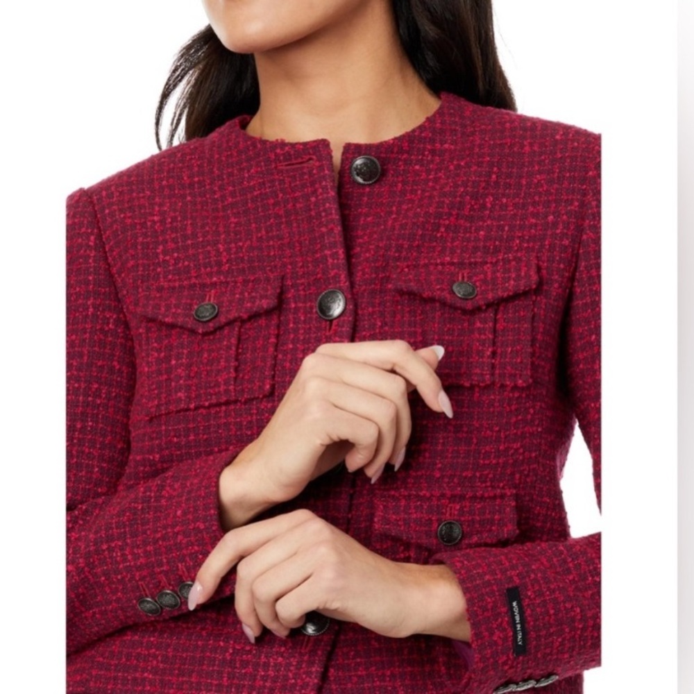 Ted Baker London Red Tweed Blazer NWT